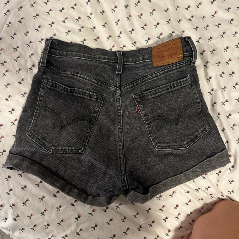 Levi's Women's Dark Gray Jean Shorts